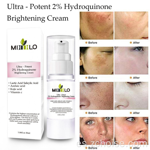 30 ml de crema blanqueadora con hidroquinona 4 al 2%